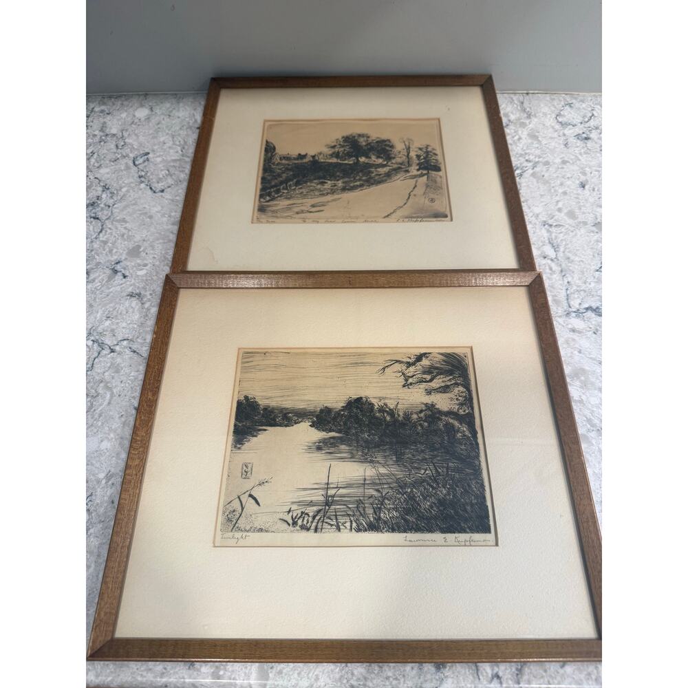 RARE 2 Original Art Works by Lawrence Kupferman Signed & Personalized - Picture 2 of 12